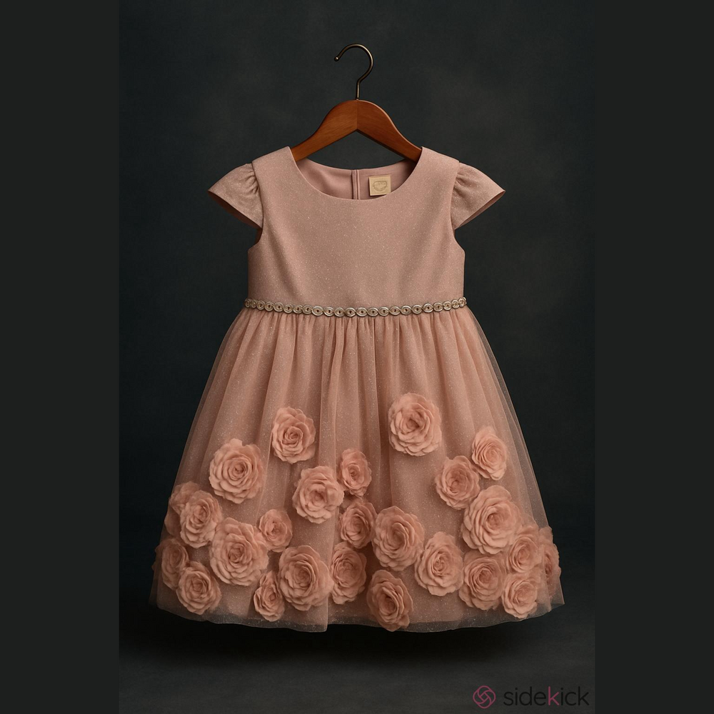 Wonder Nation Pink Glitter Formal Dress Size 6
